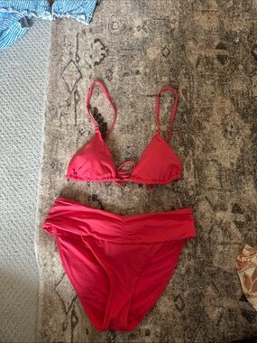 Victoria's Secret Red Two-Piece Bikini Set